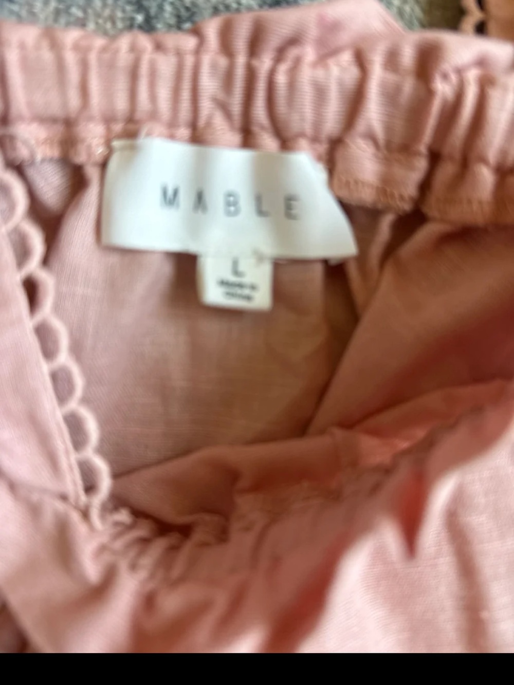 MARBLE Blush Pink Ruffle Crop Set - Picture 5 of 5